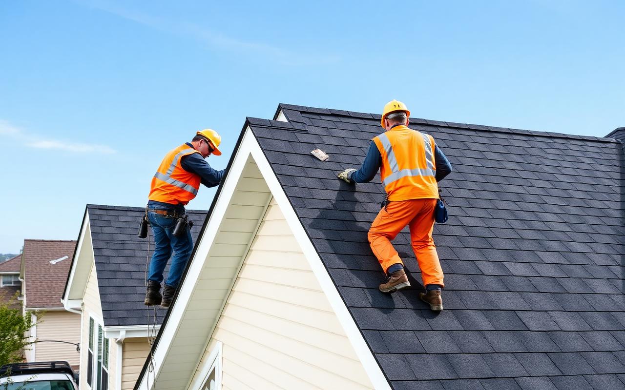 Roofing website hero